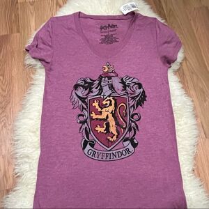 Harry Potter Gryffindor Mauve Graphic T-shirt S NWT